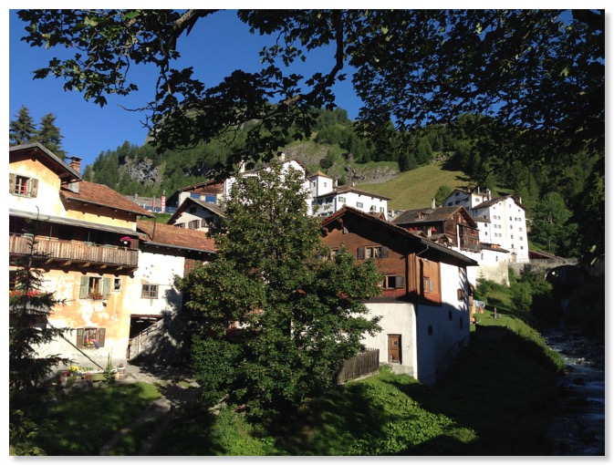 vue du village de Splügen